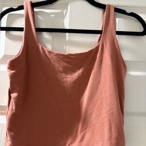 GAP Pink Fitted Crop Tank Top